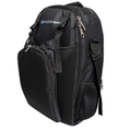 Mobility Extra lack backpack with multiple pockets and zippers on a white background